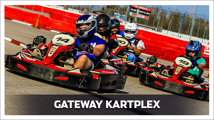 Photo Of Gokart racers - action shot - caption Gateway Karplex - Click To Open Page